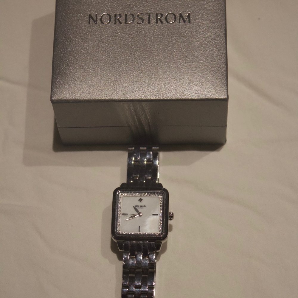 Kate Spade Silver Square Faced Watch